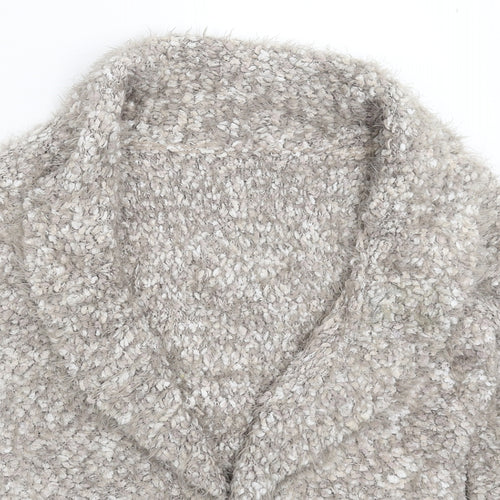 Preworn Womens Grey  Knit Cardigan Jumper Size 2
