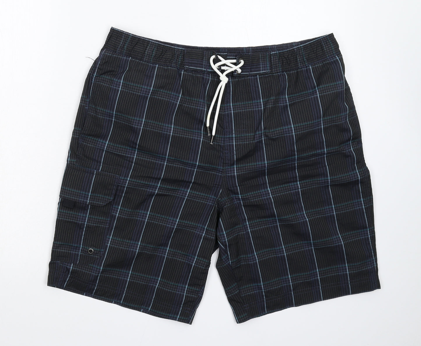 George Mens Multicoloured Check  Bermuda Shorts Size L