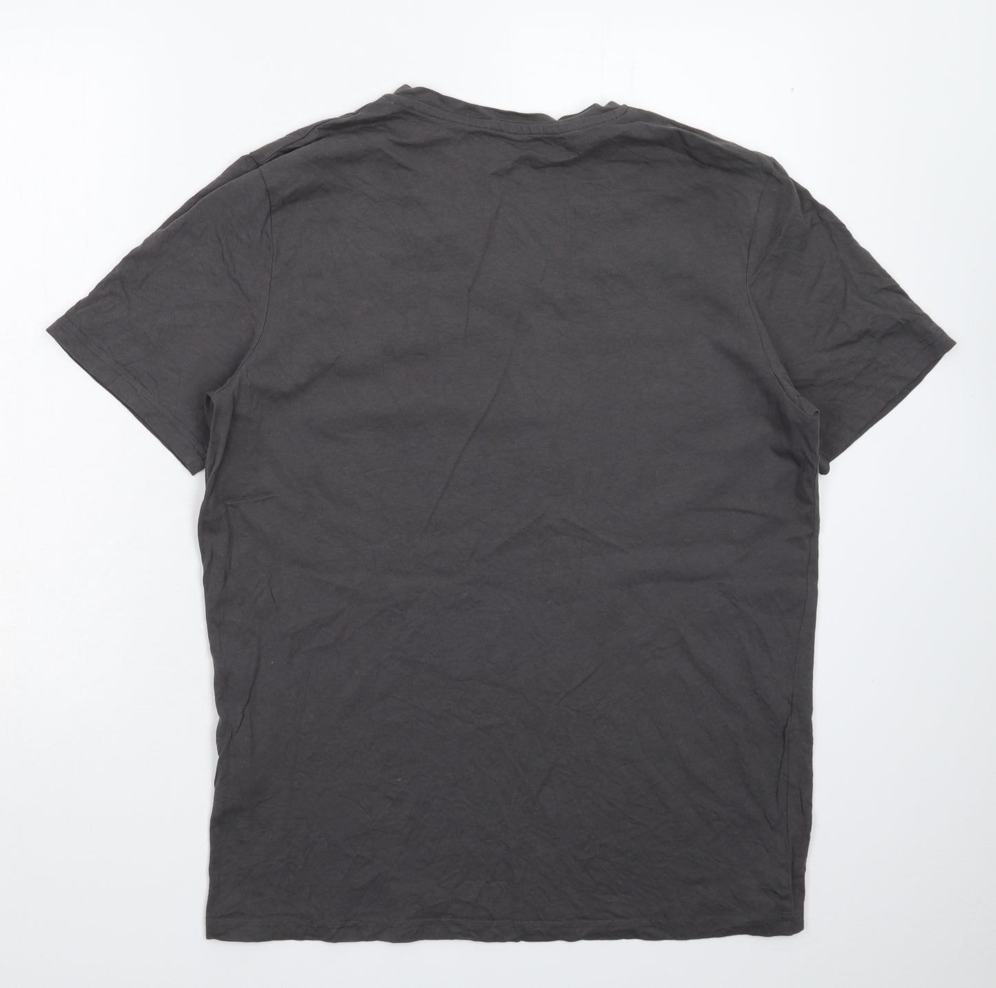 JACK & JONES Mens Grey    T-Shirt Size XL