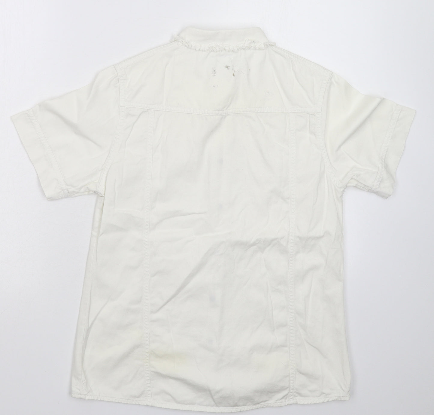 Giani Feroti Womens White   Basic Button-Up Size M