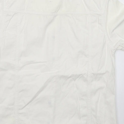 Giani Feroti Womens White   Basic Button-Up Size M