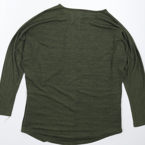 New Look Womens Green  Knit Pullover Jumper Size S