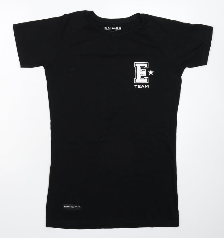 Empire Womens Black   T-Shirt Dress  Size M
