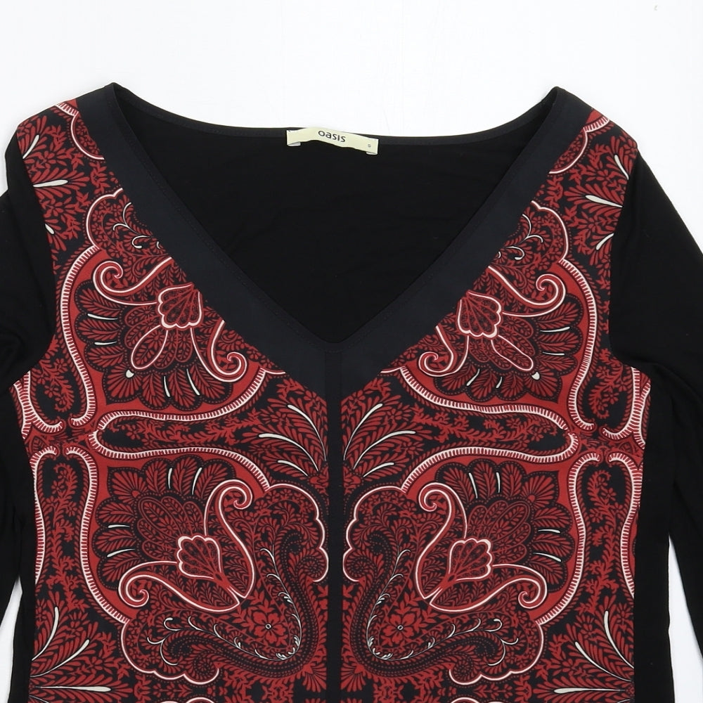 Oasis Womens Black   Basic Blouse Size S