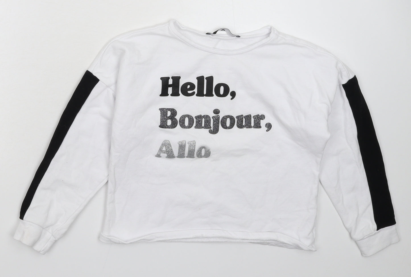Very Girls White   Pullover Sweatshirt Size 9 Years