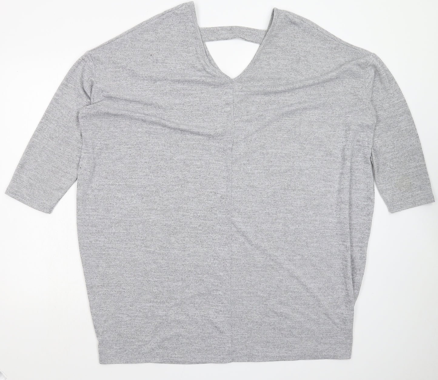 New Look Womens Grey  Knit Pullover Jumper Size 20  - Oversized