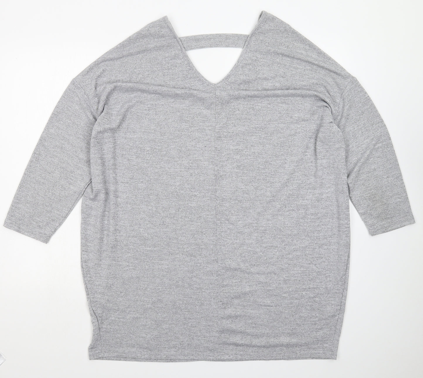New Look Womens Grey  Knit Pullover Jumper Size 20  - Oversized