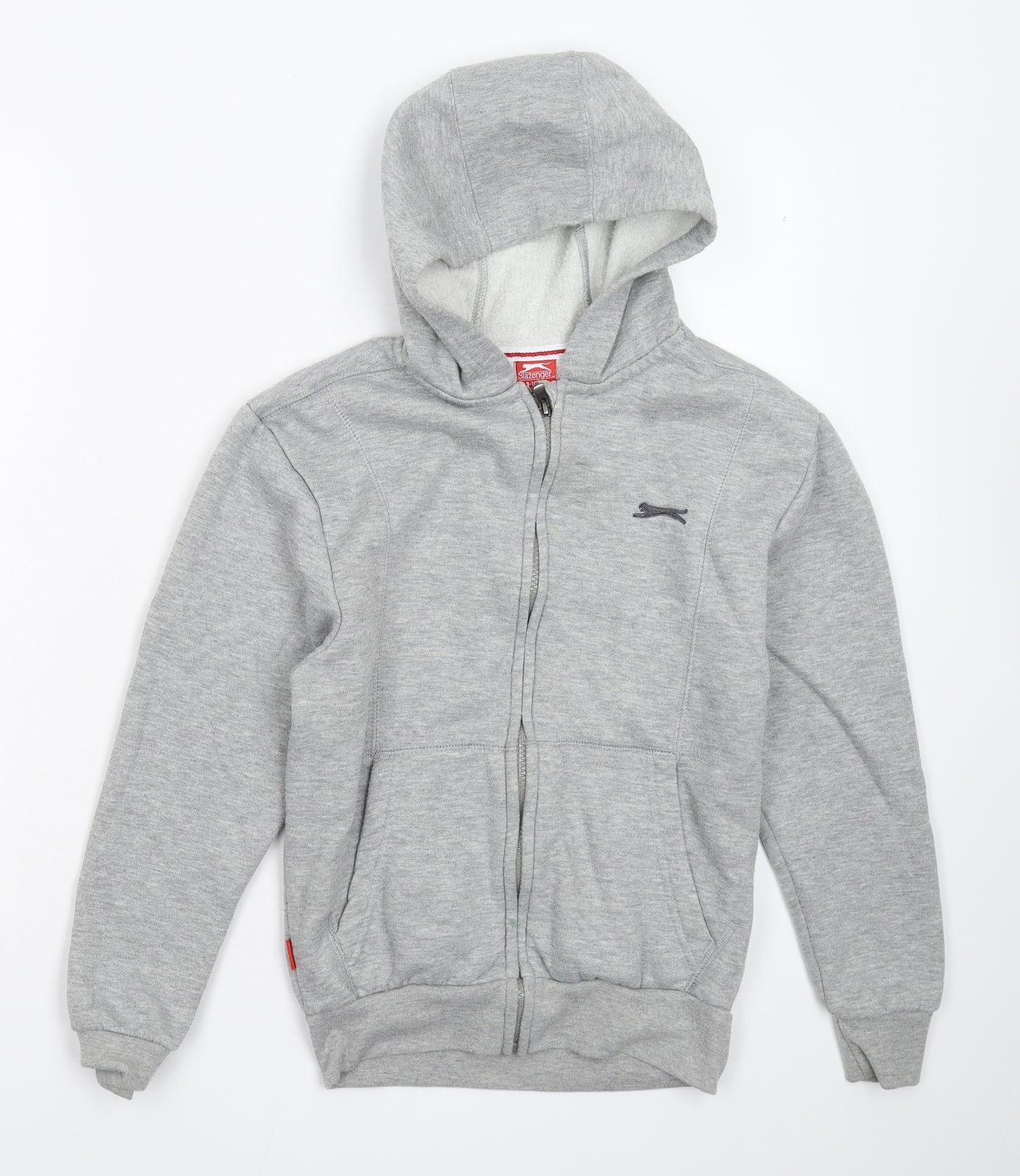 Slazenger Boys Grey   Full Zip Hoodie Size 9-10 Years