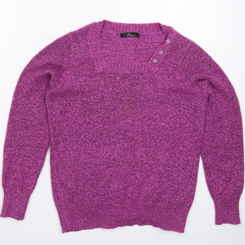BM Womens Pink  Knit Pullover Jumper Size M