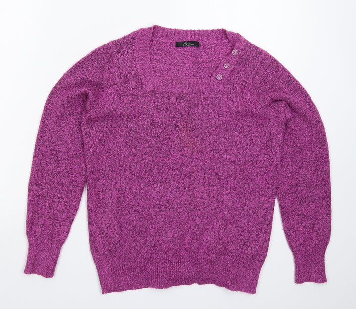 BM Womens Pink  Knit Pullover Jumper Size M
