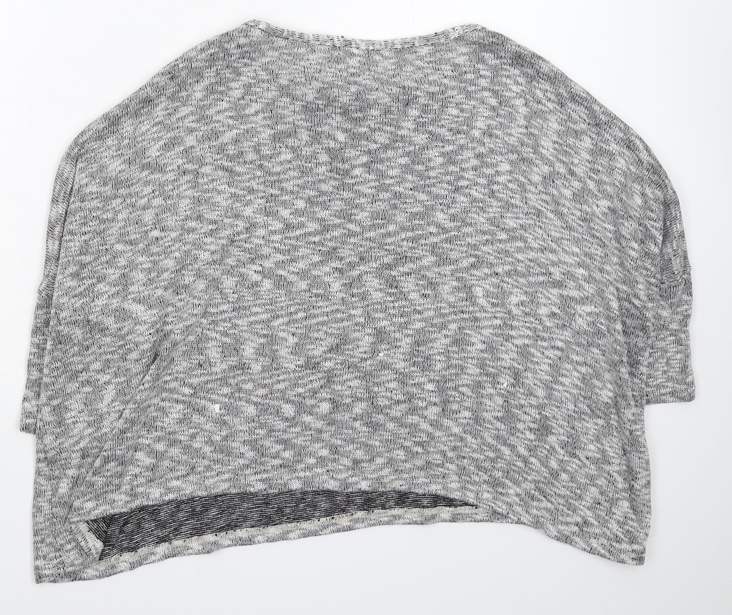 River Island Womens Grey  Knit Pullover Jumper Size 12  - Oversized