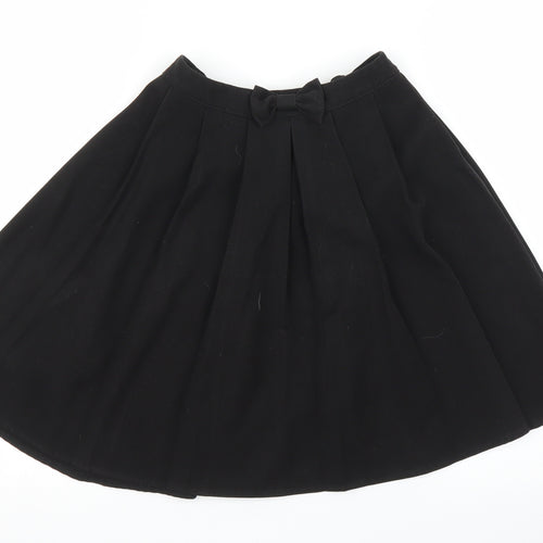 George Girls Black   Pleated Skirt Size 9 Years
