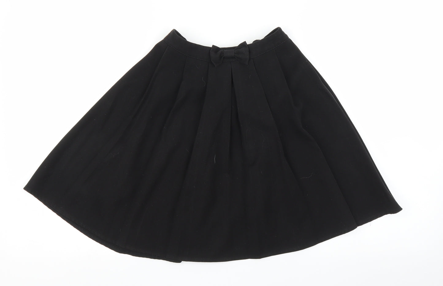 George Girls Black   Pleated Skirt Size 9 Years