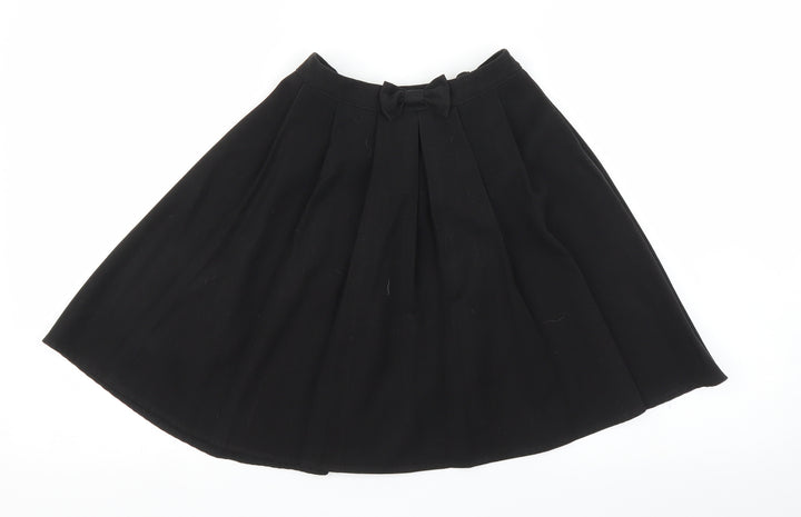 George Girls Black   Pleated Skirt Size 9 Years