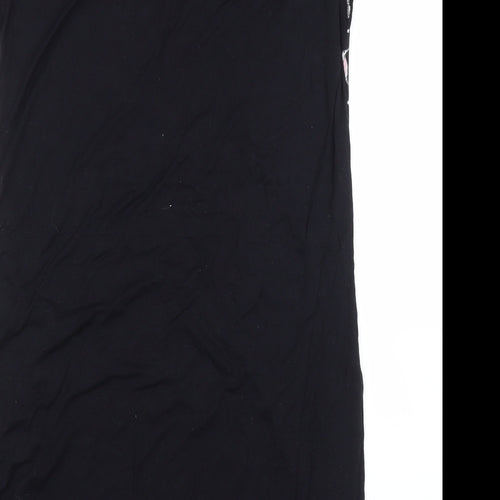 M&S Womens Black Solid  Capri Dress Size 12