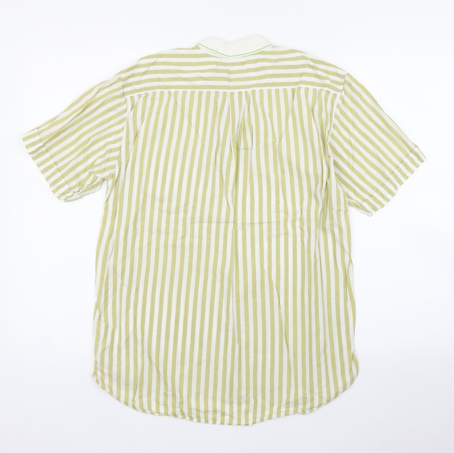 Stefanel Girls Green Striped  Tunic T-Shirt Size L
