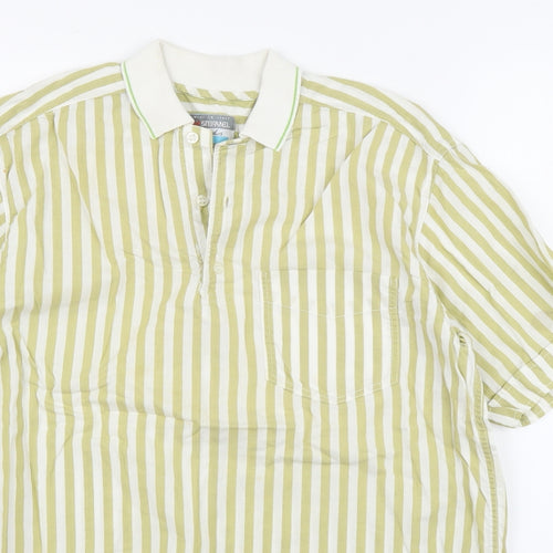 Stefanel Girls Green Striped  Tunic T-Shirt Size L