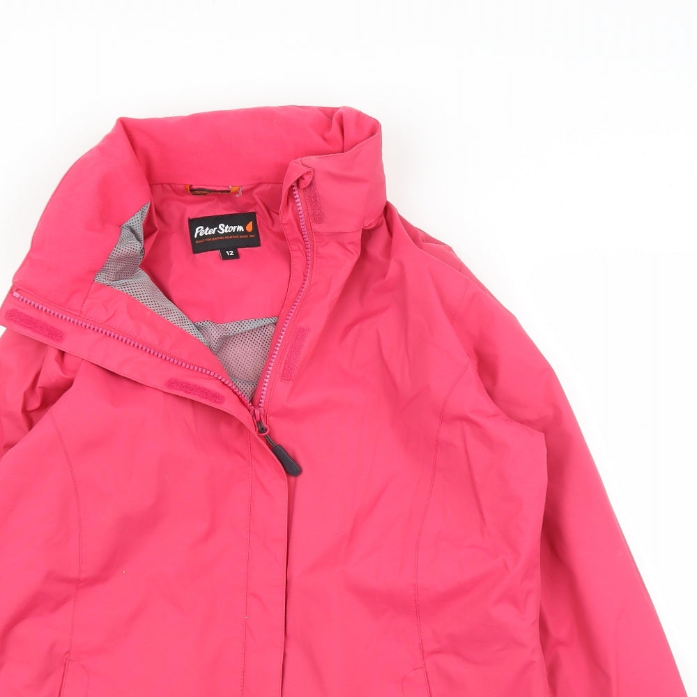 Peter Storm Womens Pink   Rain Coat Coat Size 12