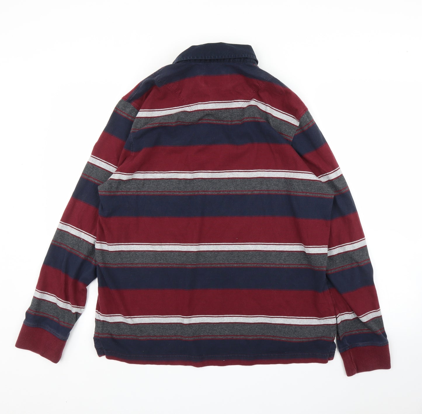 Blue Harbour Mens Purple Striped   T-Shirt Size L