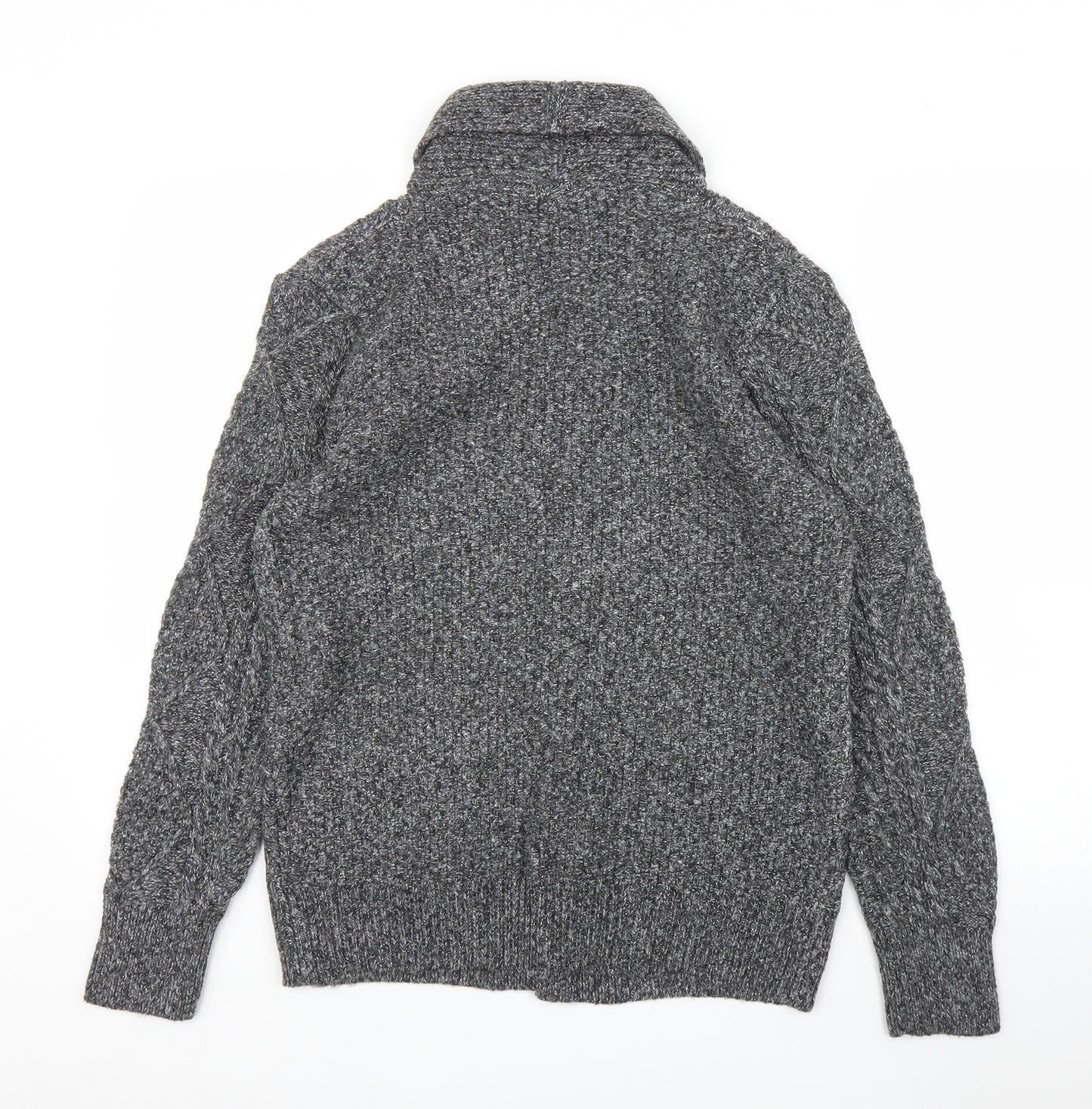 Preworn Mens Grey   Cardigan Jumper Size S