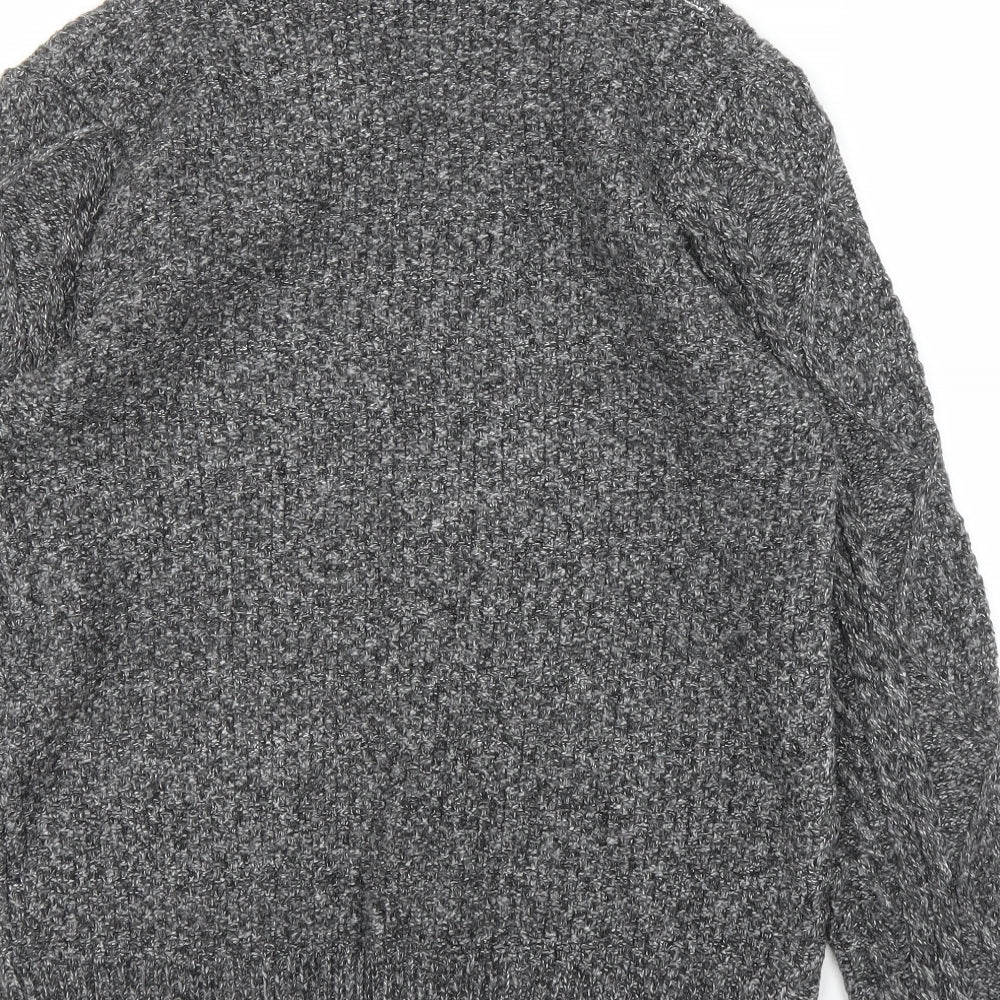 Preworn Mens Grey   Cardigan Jumper Size S