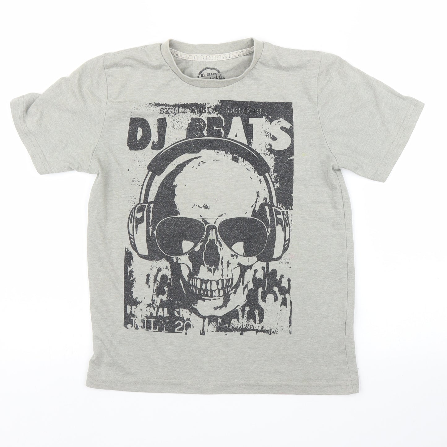 Primark Boys Green   Basic T-Shirt Size 8 Years