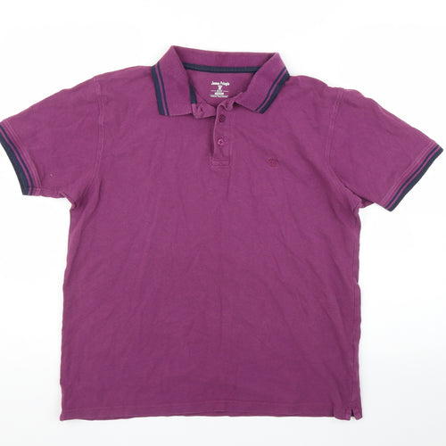 EWM Mens Pink    Polo Size M