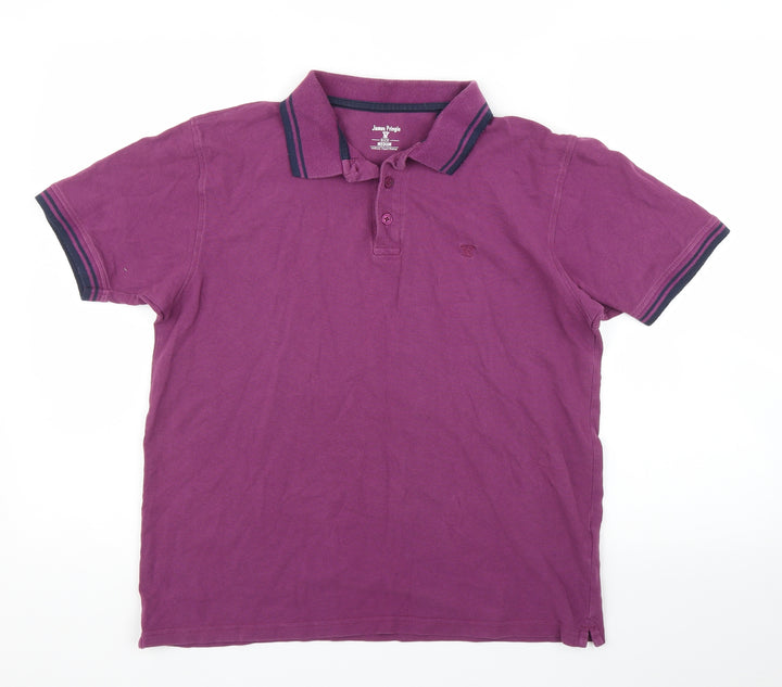 EWM Mens Pink Polo Size M