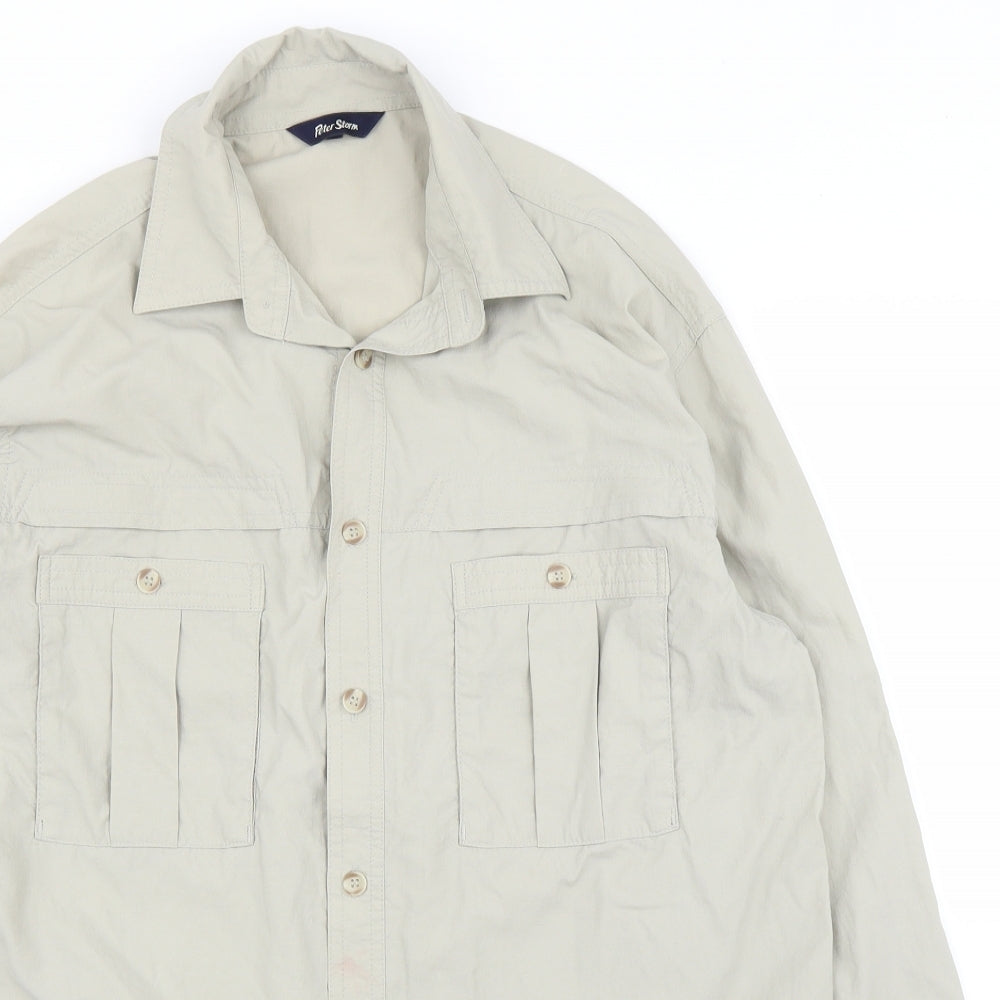 Peter Storm Mens Beige    Button-Up Size M