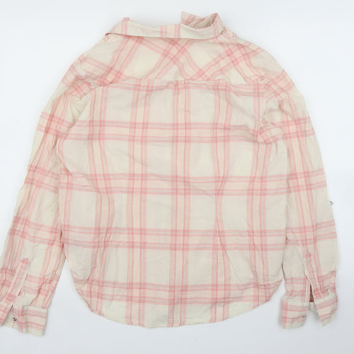 Peacocks Womens Pink Check  Basic Blouse Size 16