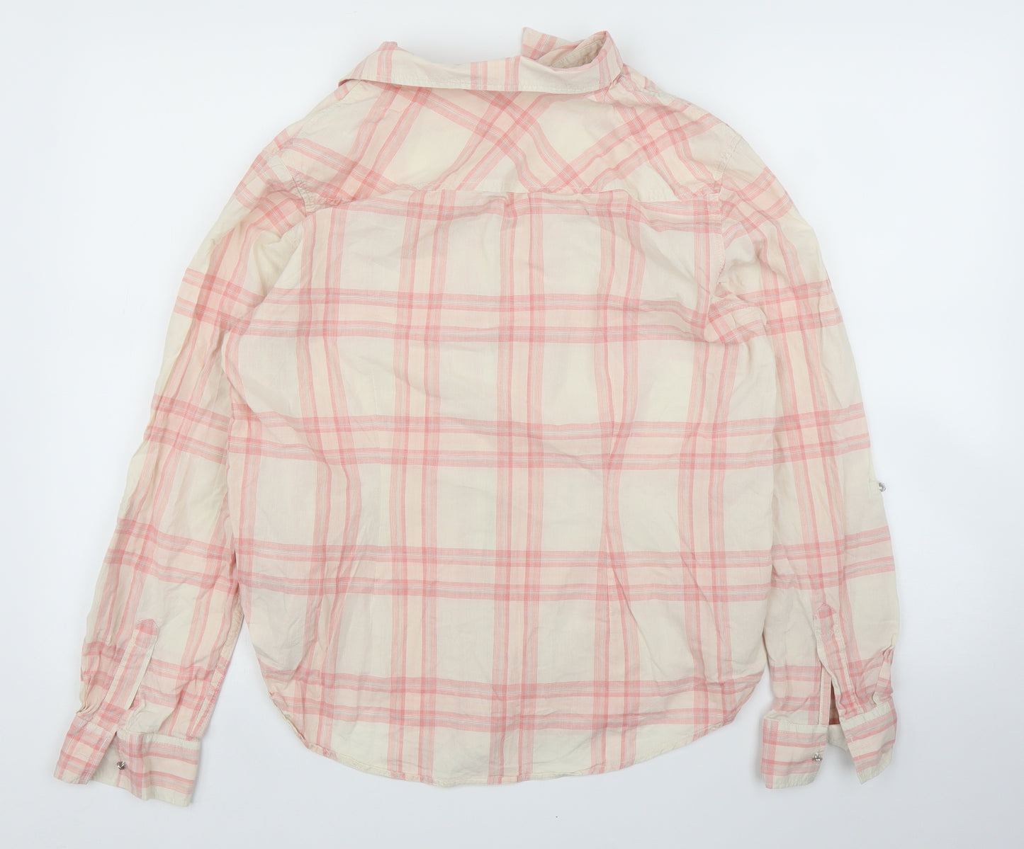 Peacocks Womens Pink Check  Basic Blouse Size 16