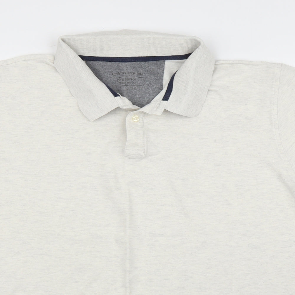 Modern Essentials  Mens Beige    Polo Size 2XL