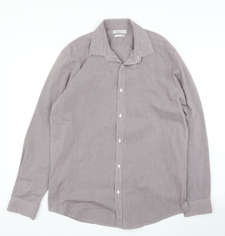 Red Herring Mens Purple    Button-Up Size 16
