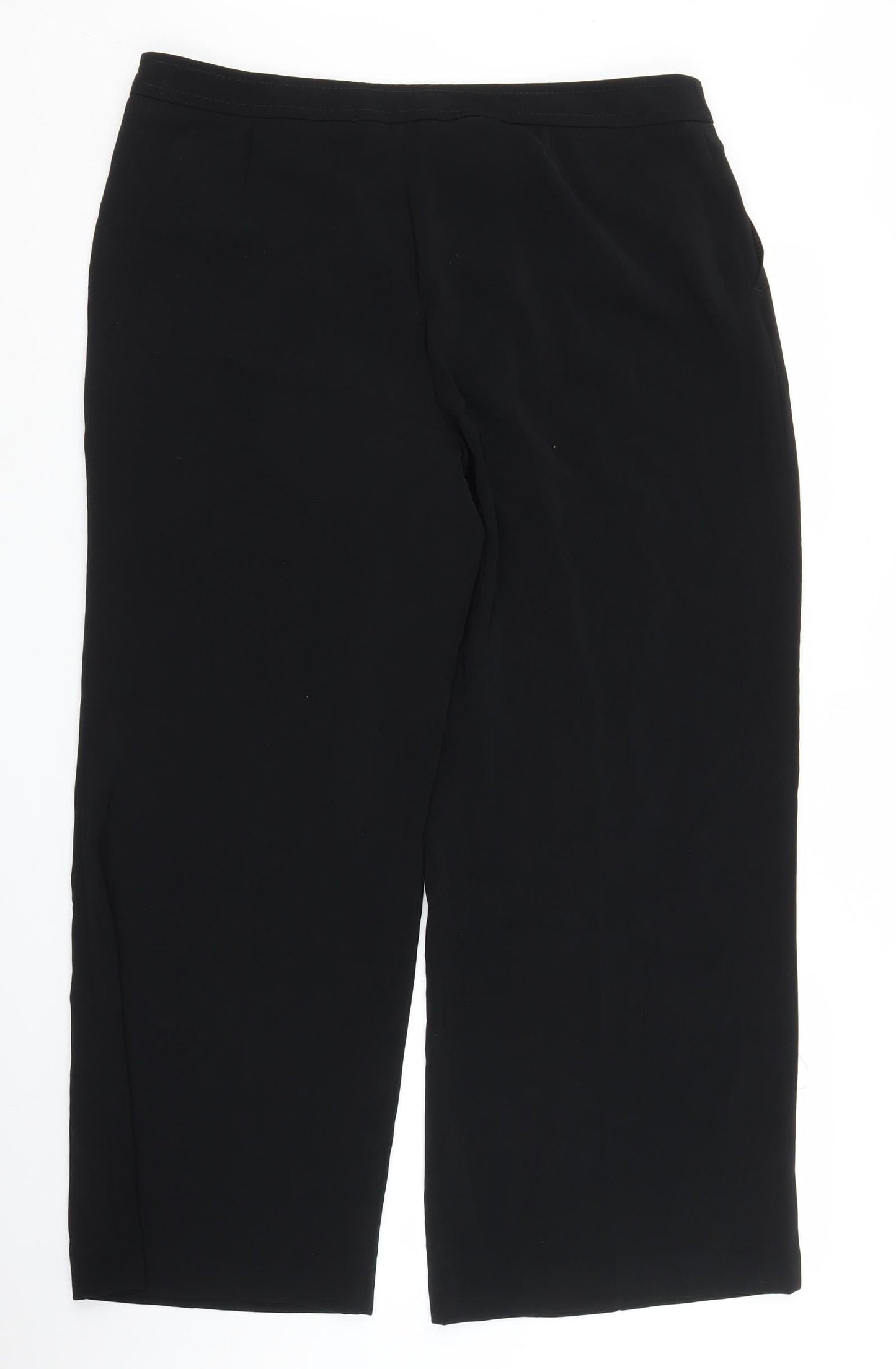 M&S Womens Black   Capri Trousers Size 16 L27 in