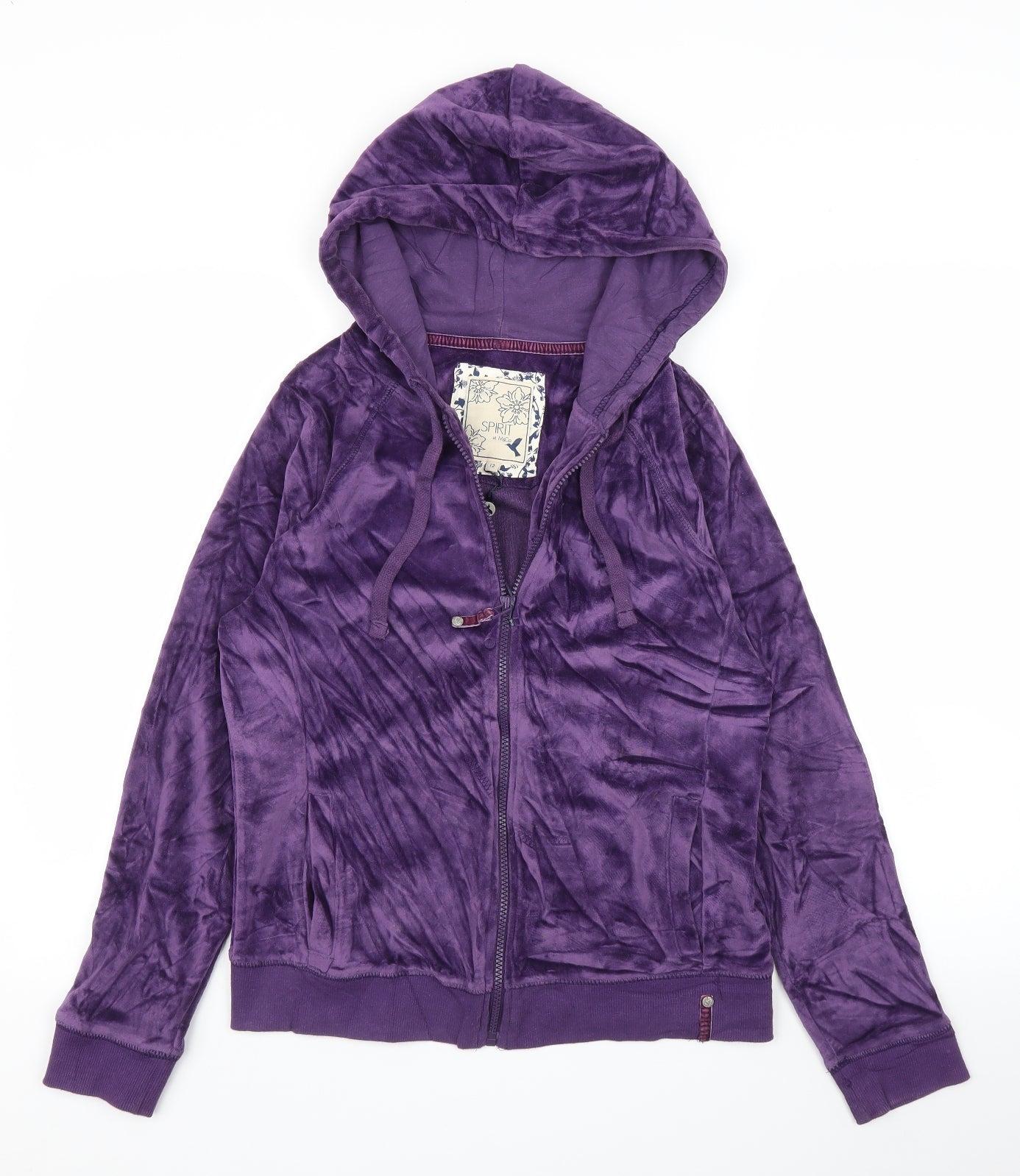 M&Co Womens Purple   Full Zip Hoodie Size 12