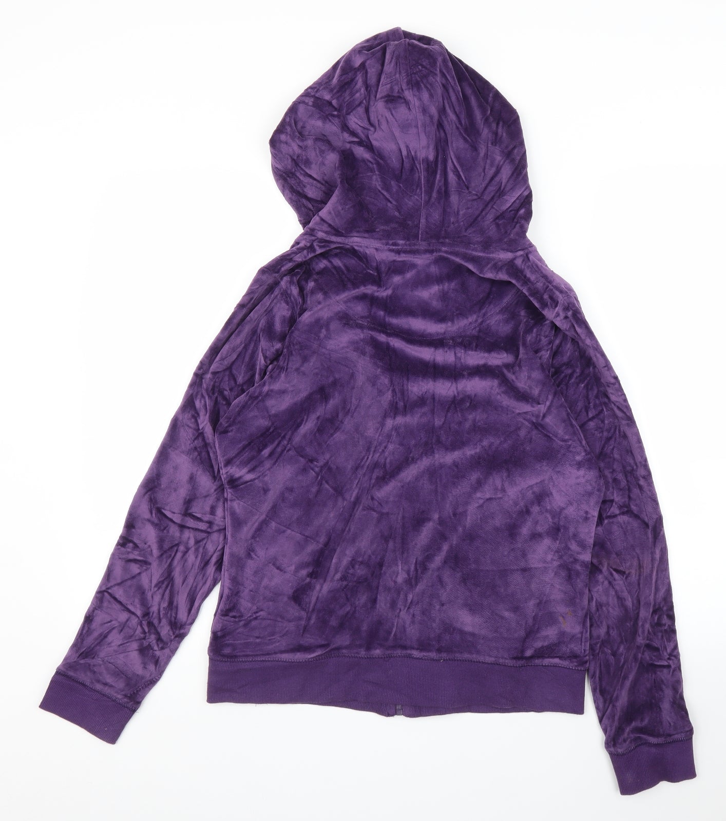 M&Co Womens Purple   Full Zip Hoodie Size 12