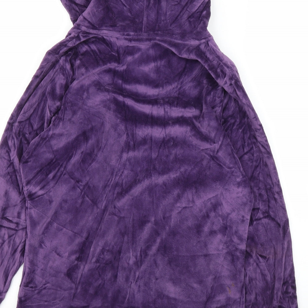 M&Co Womens Purple   Full Zip Hoodie Size 12