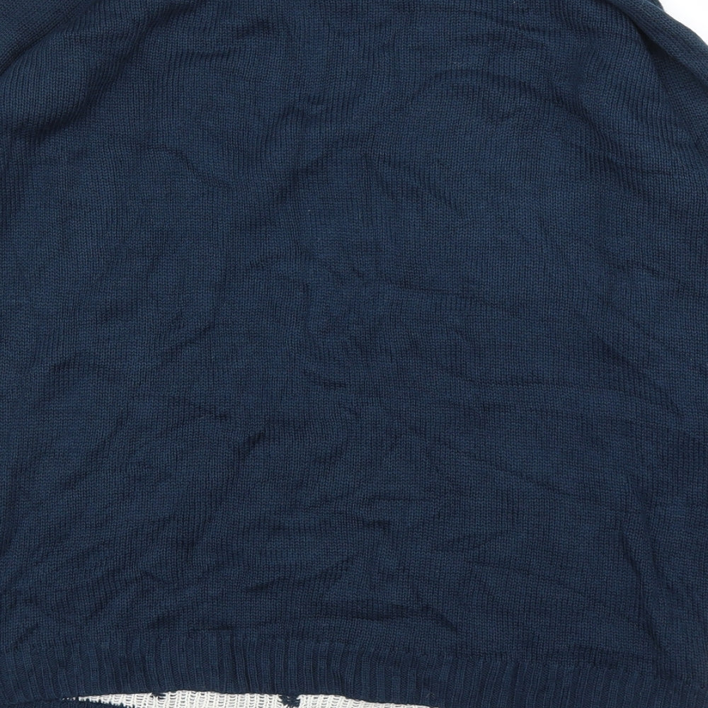 Cosy Christmas Womens Blue   Pullover Jumper Size 12  - Christmas