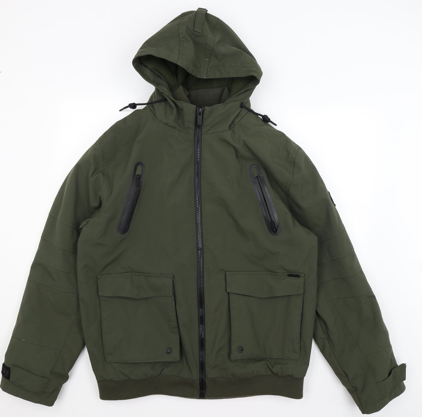 Firetrap Mens Green   Rain Coat Coat Size XL
