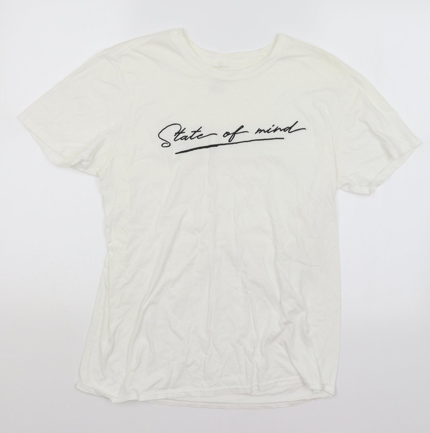Peacocks Mens White    Polo Size M  - State of Mind