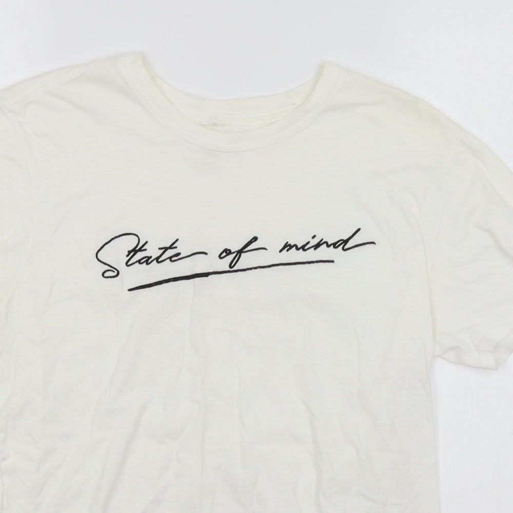Peacocks Mens White    Polo Size M  - State of Mind