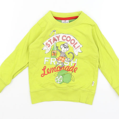 Ollypop Baby Yellow   Pullover Jumper Size 12-18 Months