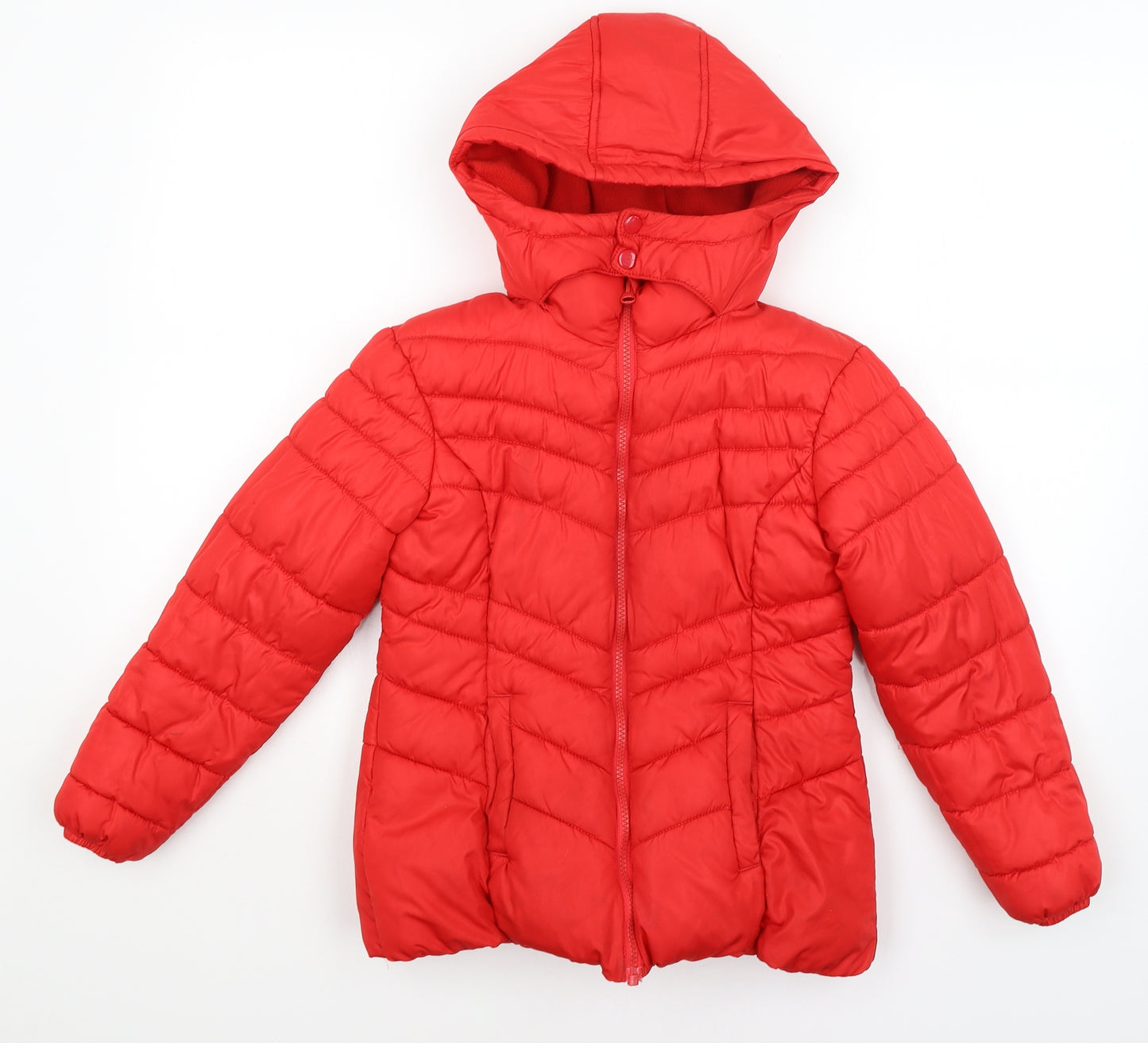 NEXT Girls Red   Parka Coat Size 10 Years