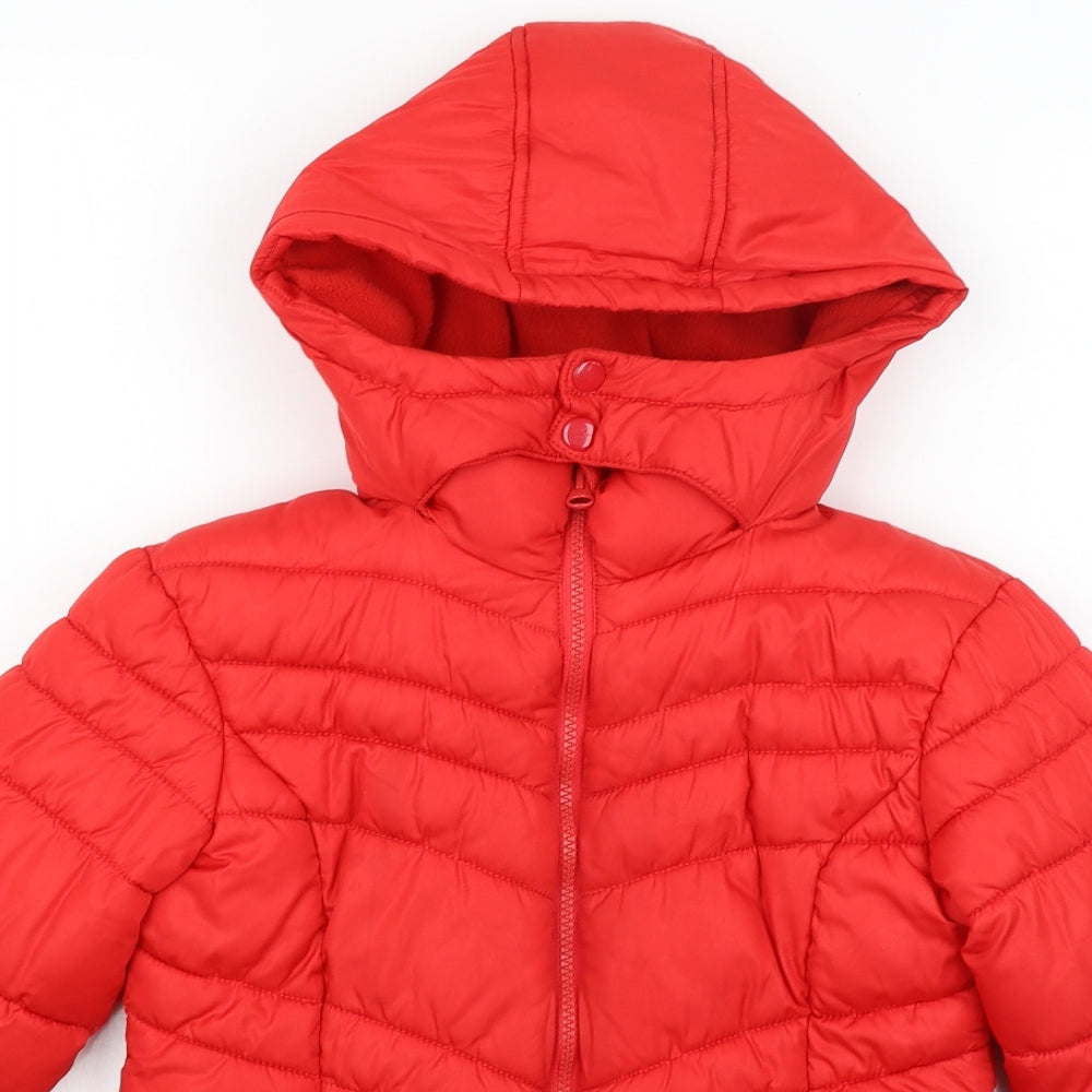 NEXT Girls Red   Parka Coat Size 10 Years