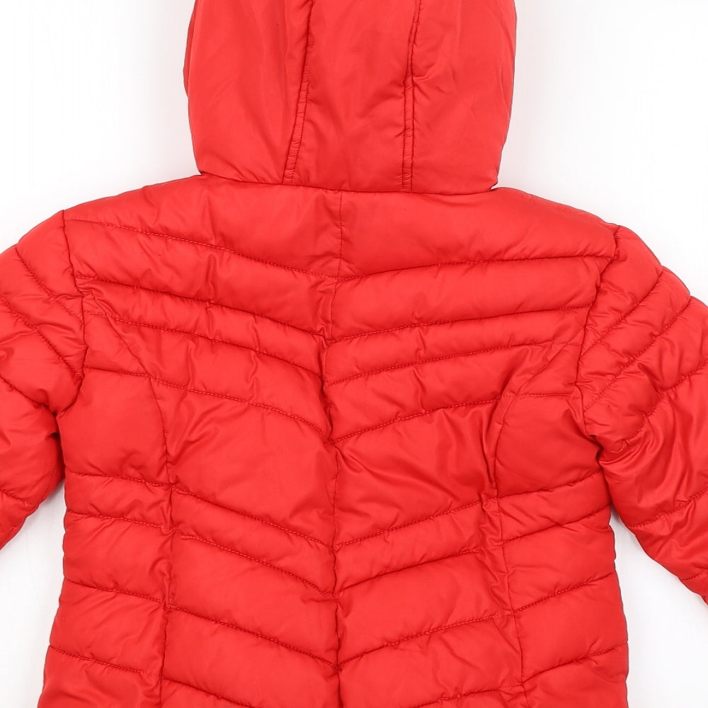 NEXT Girls Red   Parka Coat Size 10 Years