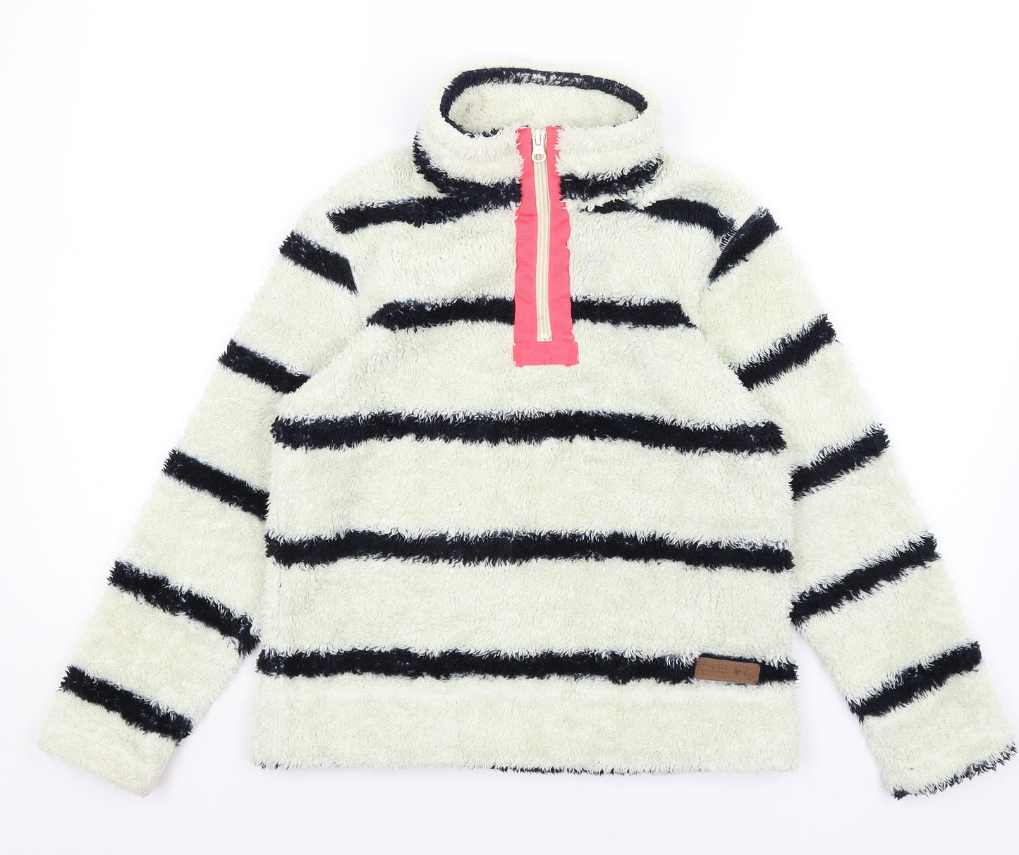 Regatta Girls Ivory Striped  Pullover Jumper Size 11-12 Years