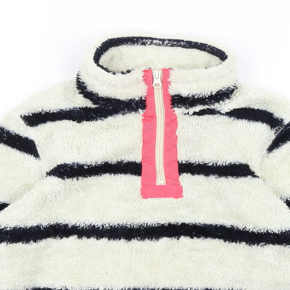 Regatta Girls Ivory Striped  Pullover Jumper Size 11-12 Years