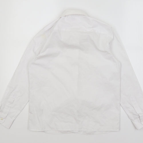M&S Boys White   Basic Button-Up Size 11-12 Years