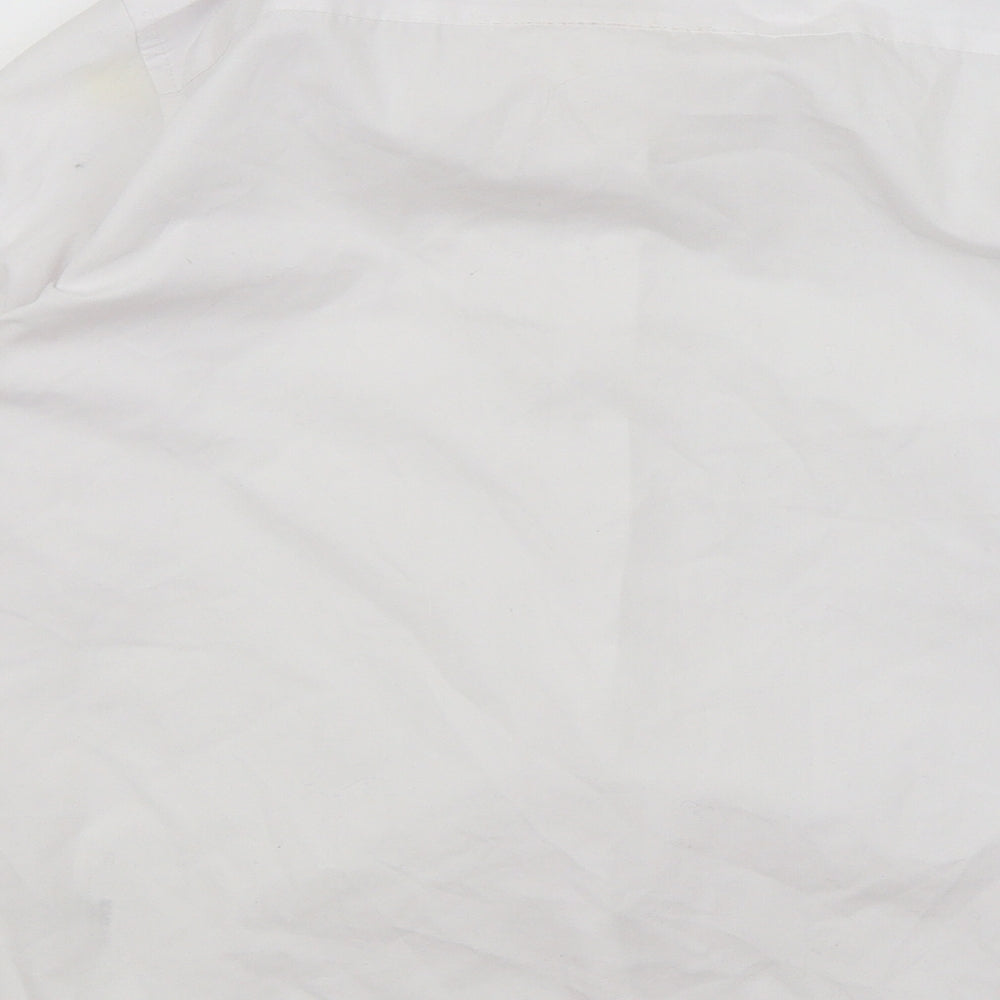 M&S Boys White   Basic Button-Up Size 11-12 Years