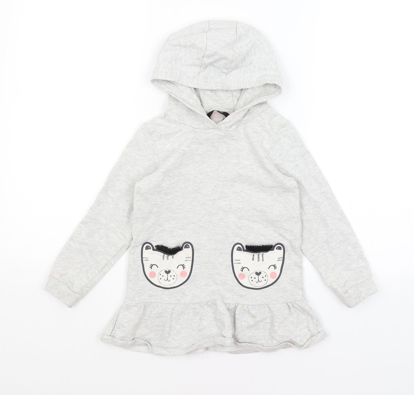 George Girls Grey   Jumper Dress  Size 4-5 Years